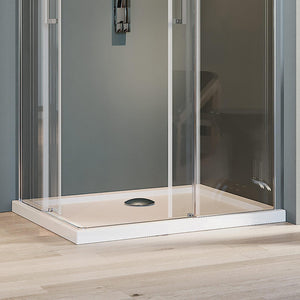 Box Doccia Rettangolare 75x110CM H200 Vetro Trasparente 8mm Destra con EasyClean mod. Prime Corner