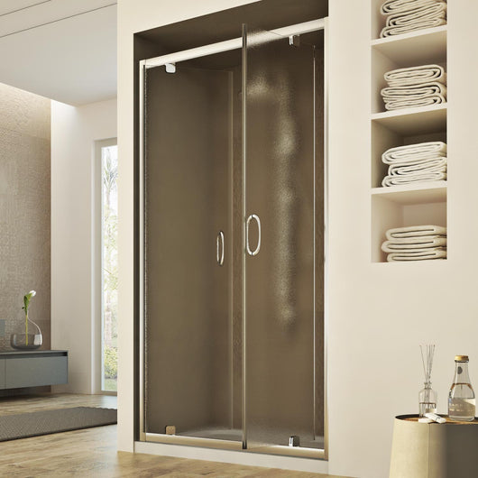 Porta Doccia 100CM H185 stampato C  mod. Sintesi 2 Ante