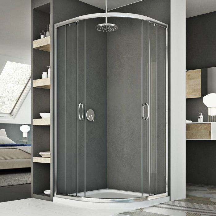 Box doccia semicircolare 90x90 CM H185 trasparente mod. Junior