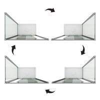 Box Doccia 90x140 CM H185 stampato C mod. Replay Duo 1 Anta