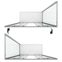 Box Doccia 70x130 CM H185 trasparente mod. Replay Duo 2 Ante