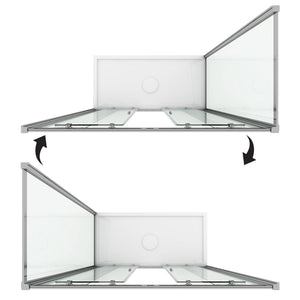 Box Doccia 80x160 CM H185 stampato C mod. Replay Duo 2 Ante