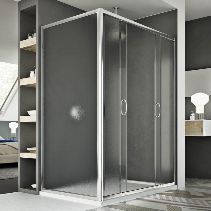 Box Doccia 90x160 CM H185 stampato C mod. Replay Duo 2 Ante