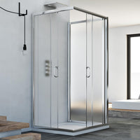 Box Doccia 3 lati 80x120x80 CM H185 stampato C mod. Junior Trio