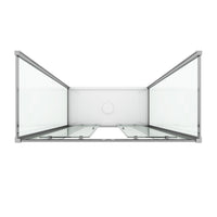 Box Doccia 3 lati 70x140x70 CM H185 trasparente mod. Replay Trio 2 Ante