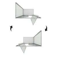 Box Doccia 75x130 AP. 130 CM H185 trasparente mod. Sintesi Duo 2 Ante