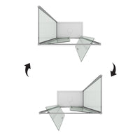 Box Doccia 80x120 AP. 120 CM H185 trasparente mod. Sintesi Duo 2 Ante