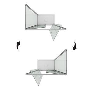 Box Doccia 80x120 AP. 120 CM H185 trasparente mod. Sintesi Duo 2 Ante