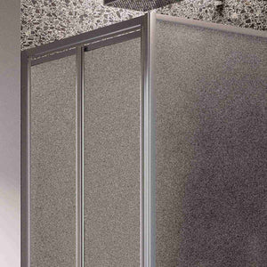 Box Doccia Angolare 80x80CM H185 Cristallo Stampato C Fisso+Saloon 2 Ante Battente 80 mod. Clint