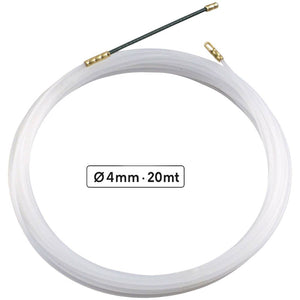 Ecova 31255 sonda tiracavo nylon flessibile 20mt per impianti elettrici