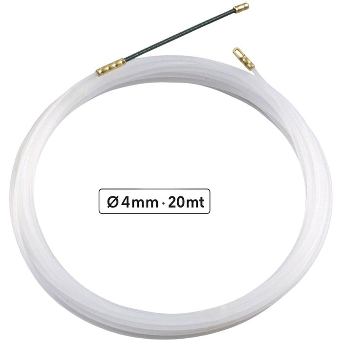 Ecova 31255 sonda tiracavo nylon flessibile 20mt per impianti elettrici