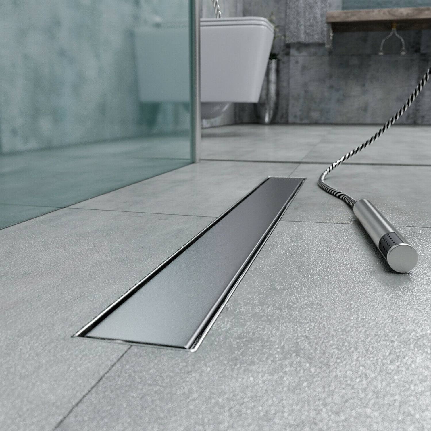 Canalina di scarico doccia in acciaio inox 50 cm x 7 mod. Fill