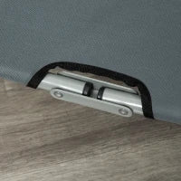 Lettino per Cani Pieghevole in Acciaio e Tessuto Oxford per Interni ed Esterni, 59x46x15 cm, Grigia