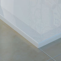 Piatto Doccia Slim 90x120x4 cm Rettangolare Acrilico Bordato Bianco Lucido mod. Flower