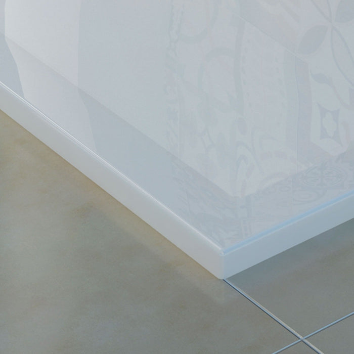 Piatto Doccia Slim 90x120x4 cm Rettangolare Acrilico Bordato Bianco Lucido mod. Flower