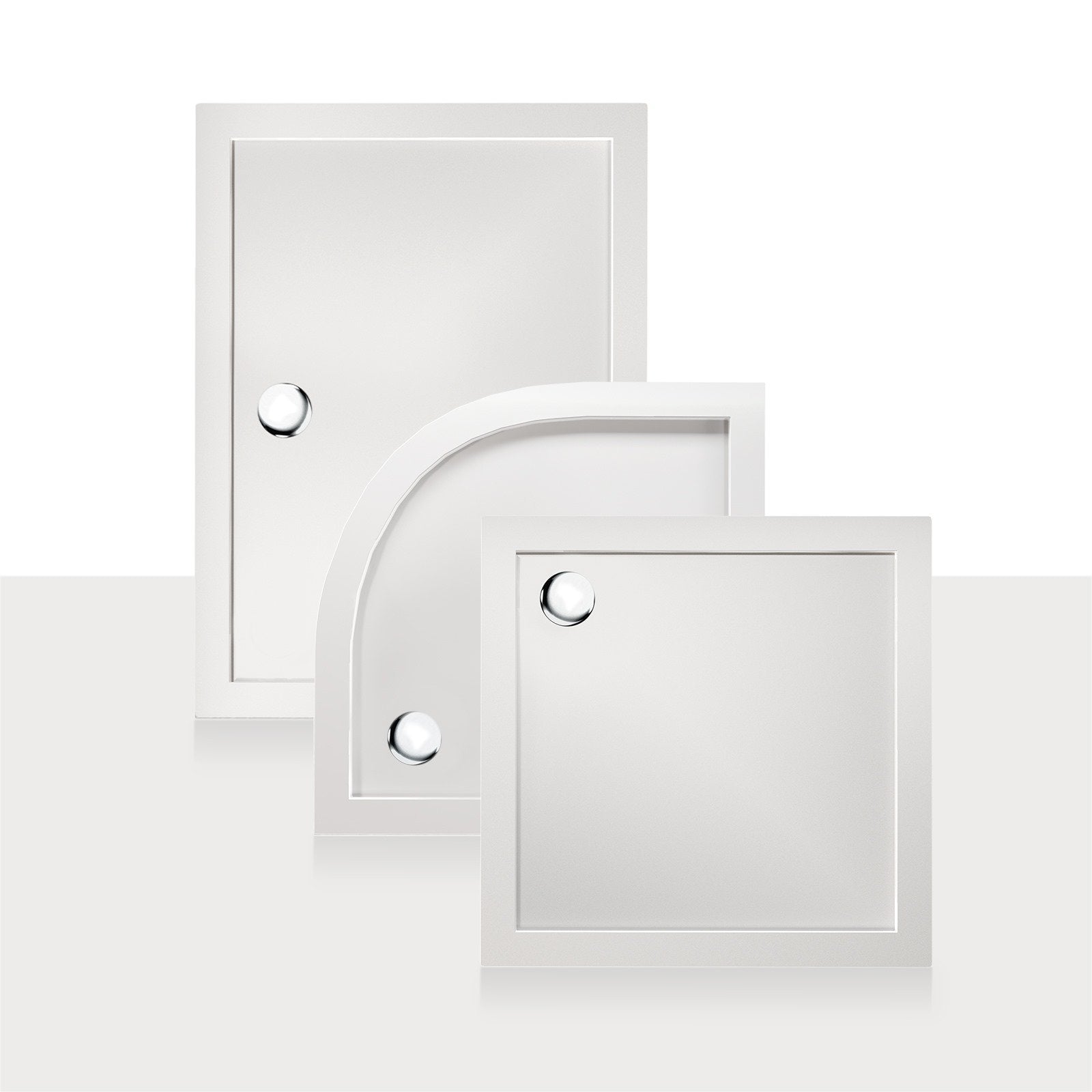 Piatto Doccia Slim 70x110x4 cm Rettangolare Acrilico Bordato Bianco Lucido mod. Flower