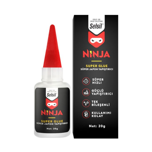 Adesivo a presa rapida ninja super glue 20 gr
