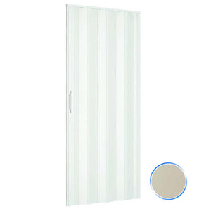Porta a soffietto da interno in kit in PVC Avorio 1140 82x210 cm mod. Simona