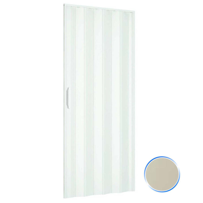 Porta a soffietto da interno in kit in PVC Avorio 1140 82x220 cm mod. Simona