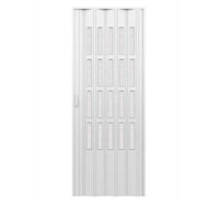 Porta a soffietto da interno in kit con vetri in PVC Bianca 82x220 cm mod. Sonia
