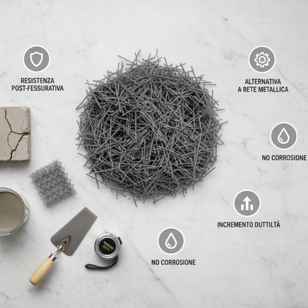 Mapeibre st30 fibre polimeriche per calcestruzzo 1 kg