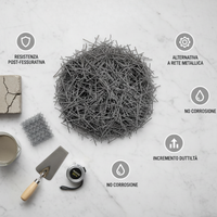 Mapeibre st30 fibre polimeriche per calcestruzzo 1 kg