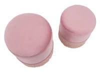 Puff Contenitore Lines Coppia Rosa Cm Ø 35X42-30X32