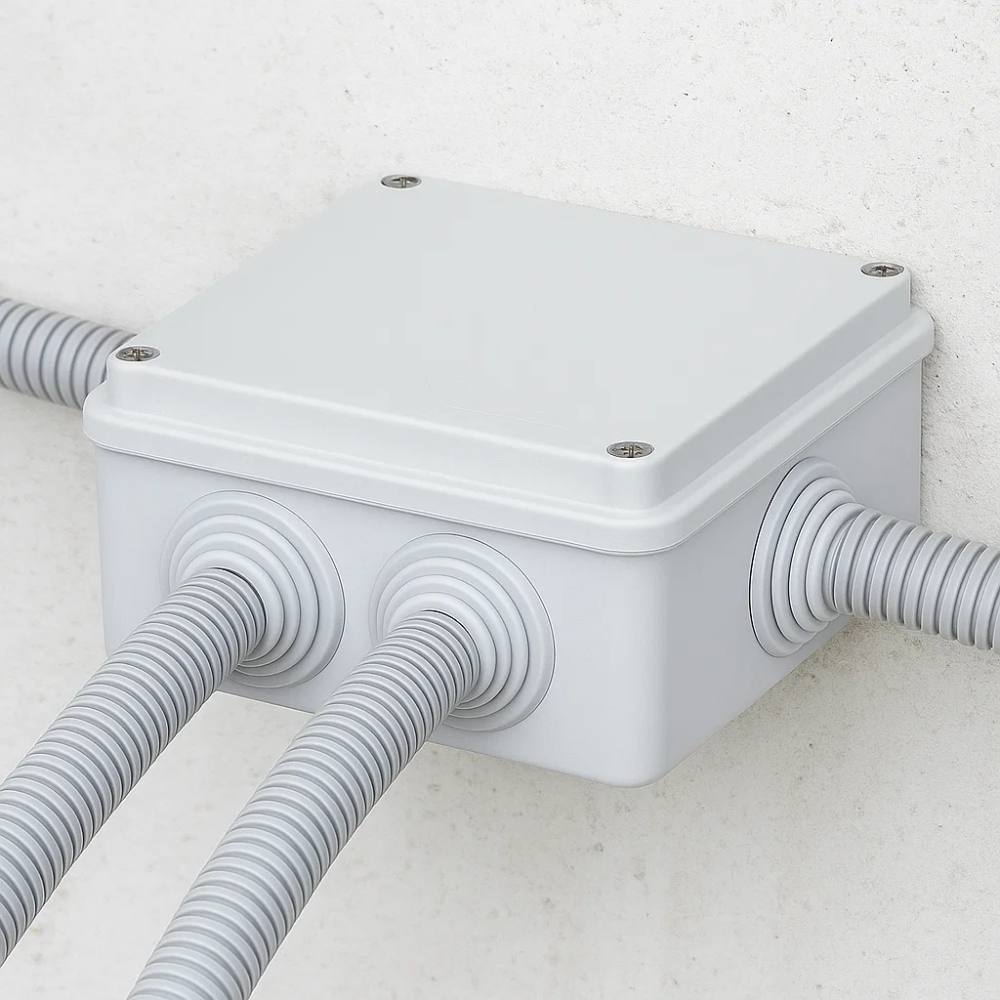 Scatole di derivazione gewiss serie 44 ce stagne in tecnopolimero ip55 *** dimensioni 100 x 100 x 50 millimetri, conf...