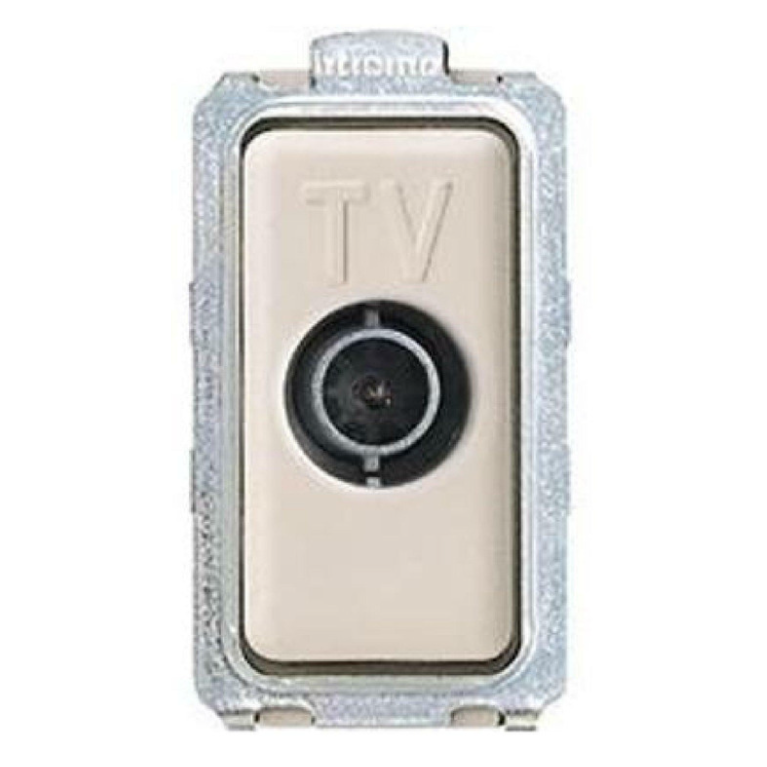 Presa antenna tv bianca passante serie bticino magic 5173p