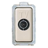 Presa antenna tv bianca passante serie bticino magic 5173p