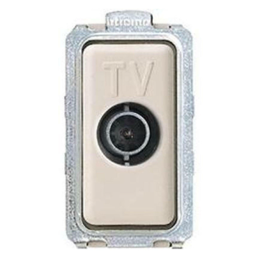 Presa antenna tv bianca passante serie bticino magic 5173p