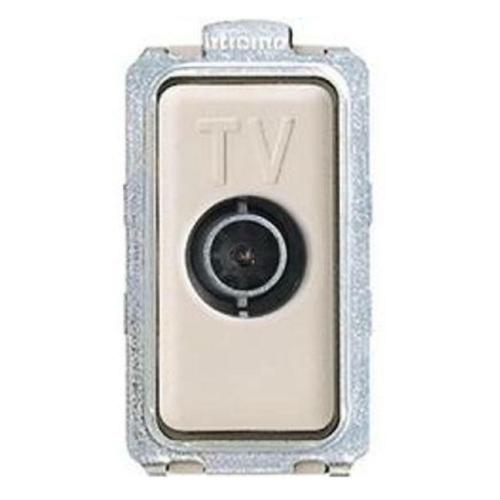 Presa antenna tv bianca passante serie bticino magic 5173p