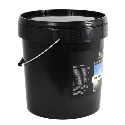Pittura idrorepellente grigio anticarbonatazione per superfici in cemento *** formato 4 lt, confezione 1