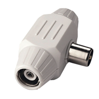 Adattatore triplo per cavi tv presa/presa/spina 9,5mm