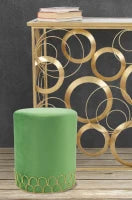 Sgabello Ring Verde Cm Ø 35X42