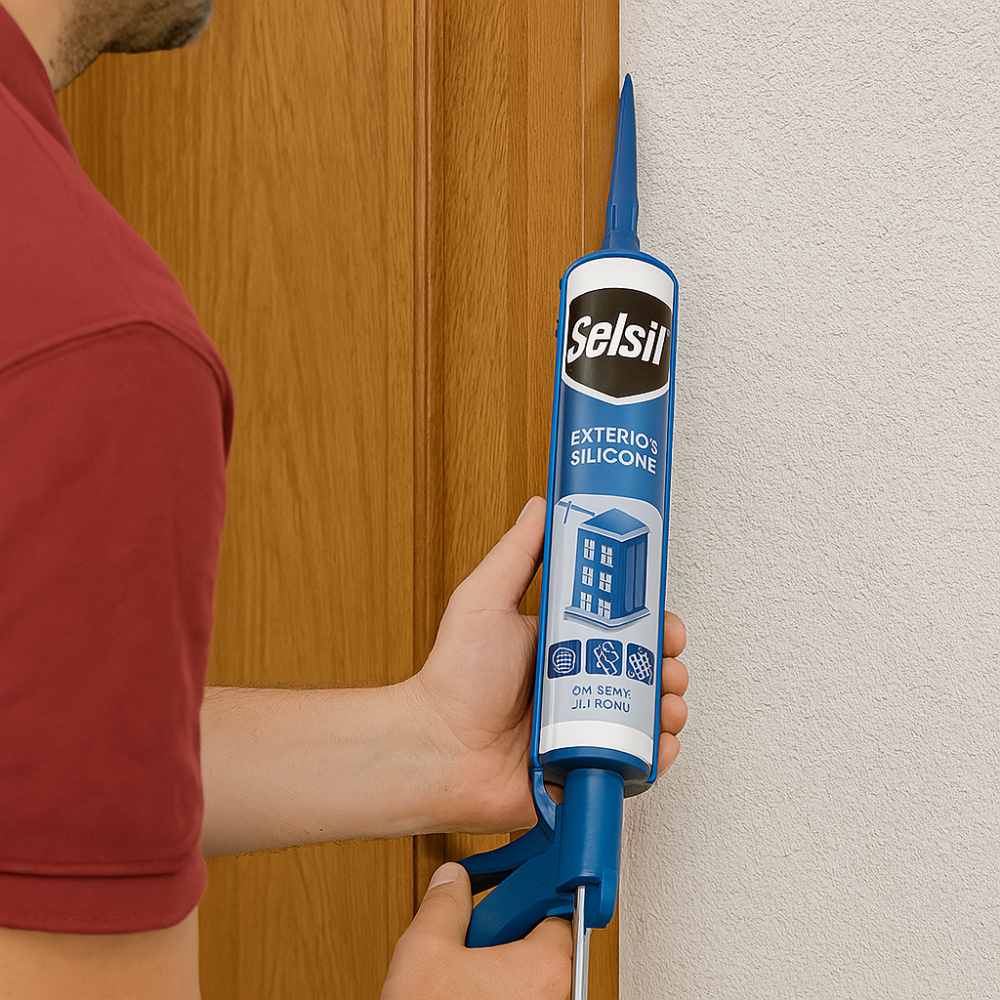 Silicone neutro trasparente costruzioni lamiera 310ml selsil sigillante resistente