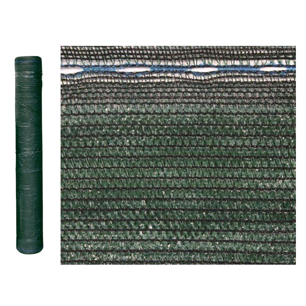 Rete ombreggiante frangivista verde scuro 90% frangivista h 2 x 100 metri verdemax