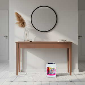 Ecolux smalto satinato acrilico ecologico per legno e metallo *** formato 2.5 lt, colore- cammello, confezione 1