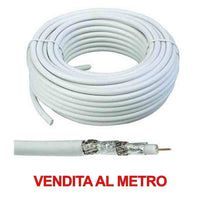 Cavo coassiale tv 75Ω ccs classe b per impianti sat/terrestre vendibile al metro *** sezione conduttore 5 mmq, confe...