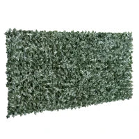 Edere Finte, Siepe Artificiale 150x300 cm in PE Anti-UV, Siepe Finta per Recinzioni con Foglie, Verde Scuro