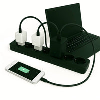 Ecova 30098x multipresa 6 uscite universali con interruttore cavo 1,5m nero 3500w