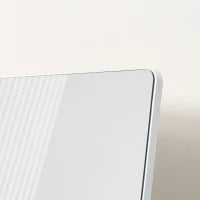 Specchio da Terra e Parete con Struttura in Alluminio per Camera, Ingresso e Bagno, 45x37x158.5cm