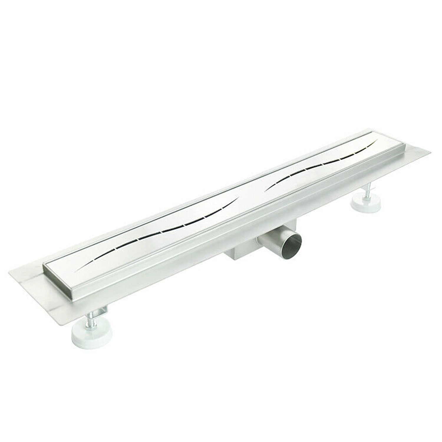 Canalina di scarico doccia in acciaio inox  100 cm x 7 mod. Onda