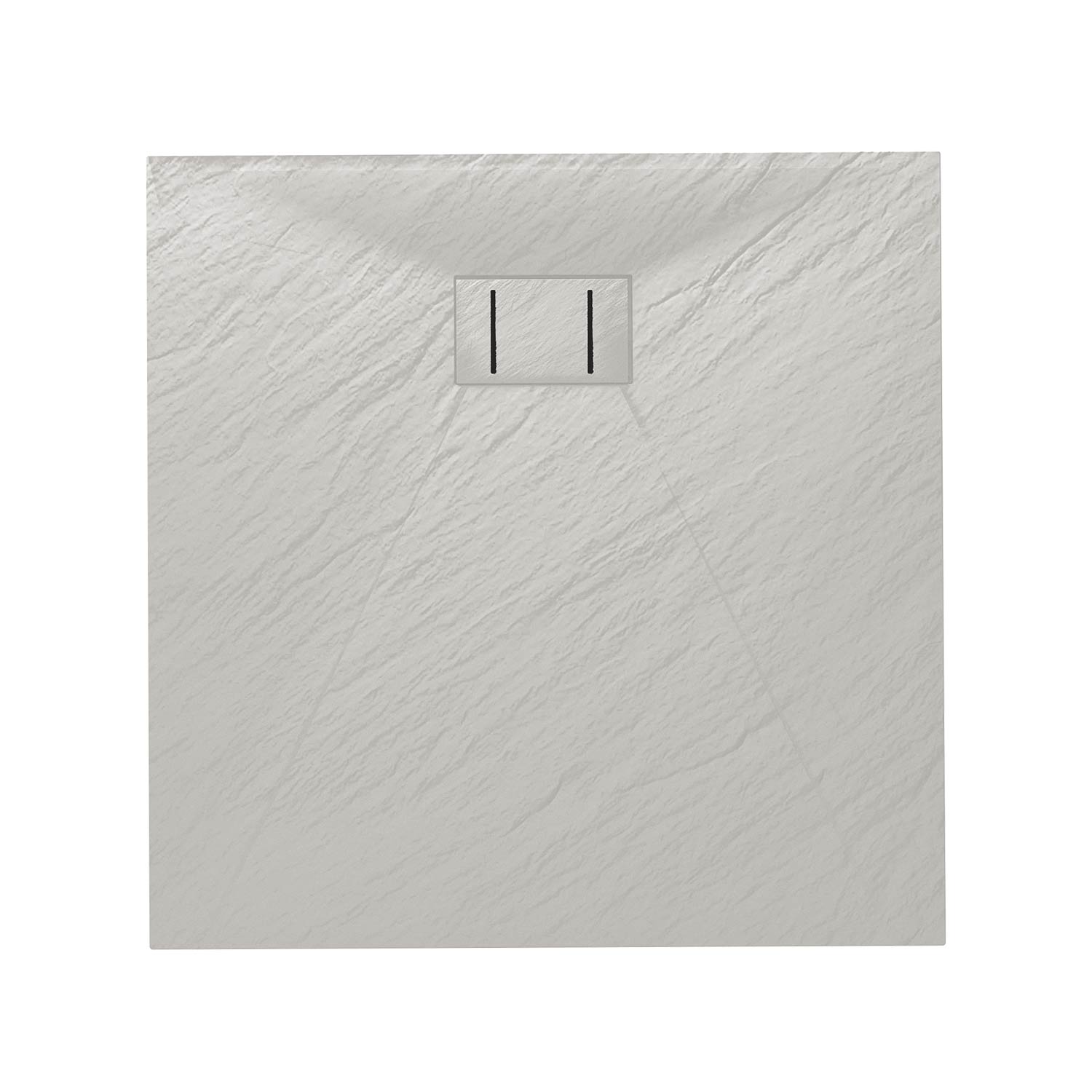 Piatto Doccia 80x80x2 6 CM Quadrato Bianco Effetto Pietra mod. Blend