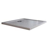 Piatto Doccia Slim 90x120x4 cm Rettangolare Acrilico Bordato Bianco Effetto Pietra mod. Flower