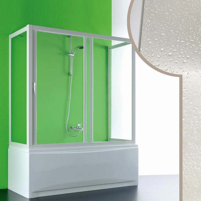 Box Doccia Sopravasca 3 lati 70x150x70 CM in Acrilico mod. Plutone con apertura laterale