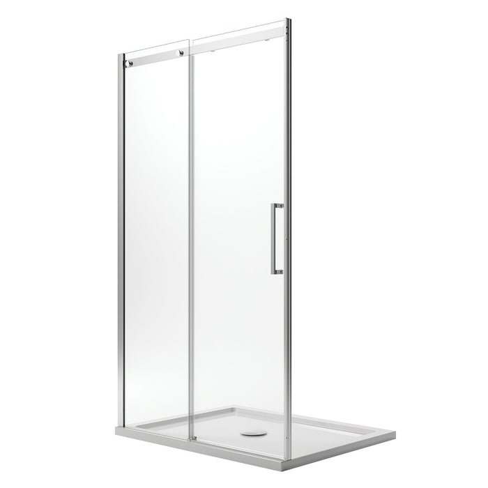 Porta Doccia 150CM H200 Vetro Trasparente 8mm Versione Sinistra con Easy-Clean mod. Prime