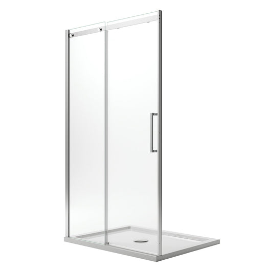 Porta Doccia 150CM H200 Vetro Trasparente 8mm Versione Sinistra con Easy-Clean mod. Prime