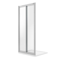 Porta Doccia 70CM H198 Cristallo Trasparente Apertura Saloon con Doppia Anta Battente mod. West