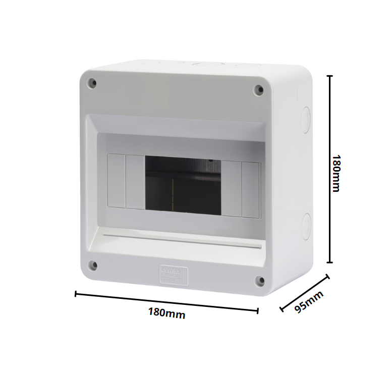 Gewiss centralino parete 8 moduli ip40 gw40026